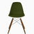 Eames Molded Plastic Upholstered Side Chair with Wood Dowel Base Side/Dining herman miller 