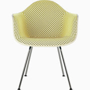 Eames Molded Plastic Upholstered Armchair with 4-Leg Base Side/Dining herman miller 