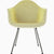 Eames Molded Plastic Upholstered Armchair with 4-Leg Base Side/Dining herman miller 