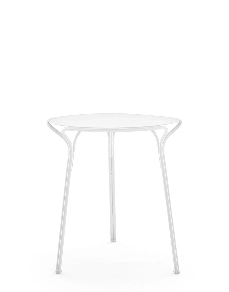 Hiray Dining Table Tables Kartell White Round Top 