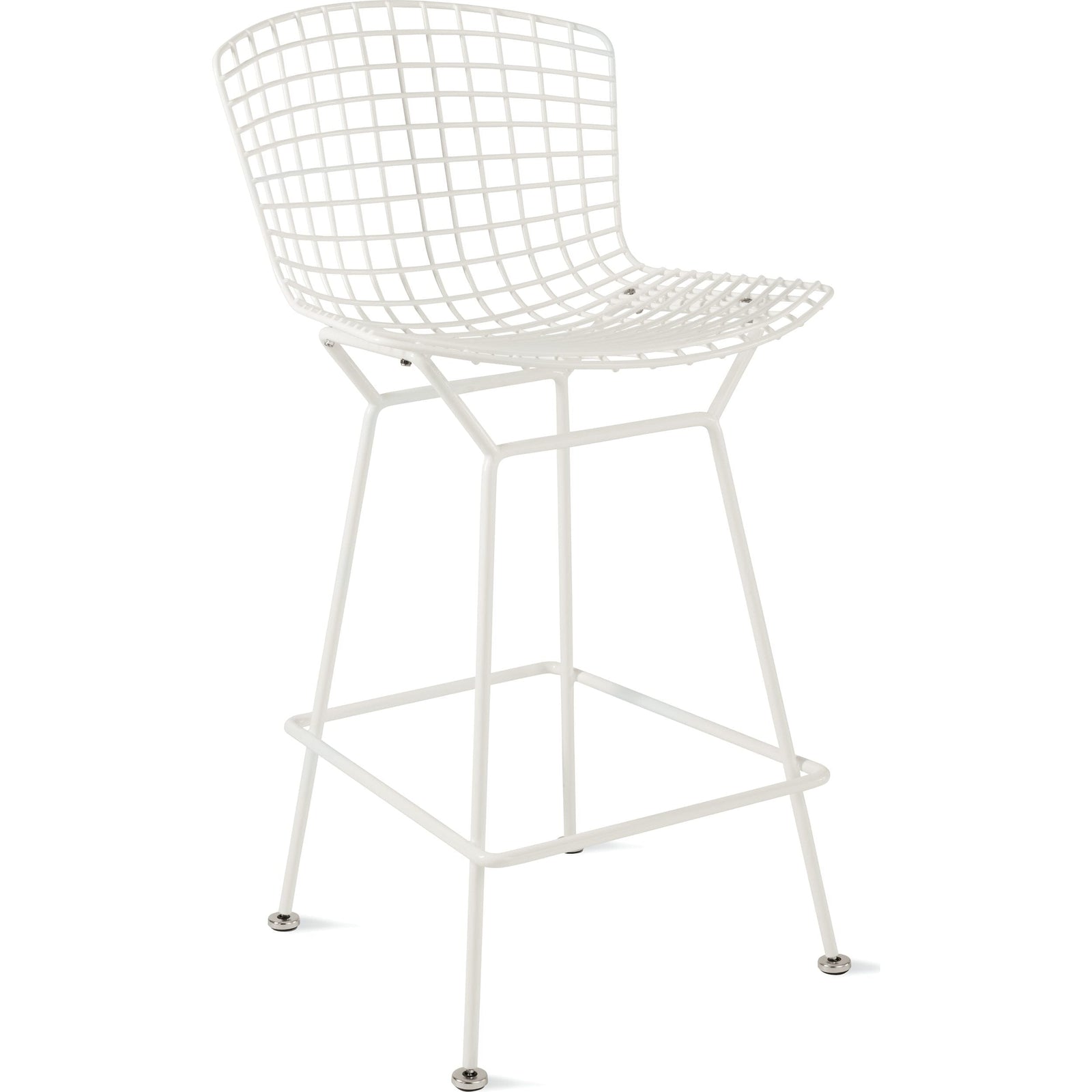 Bertoia Stool - Unupholstered Stools Knoll White Counter Height 