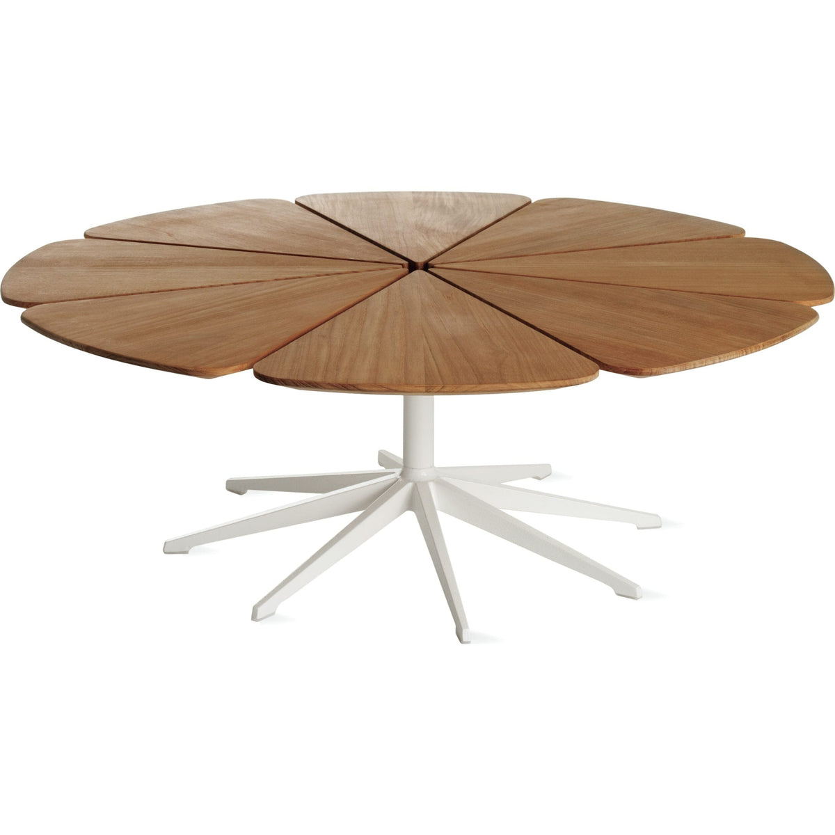 Richard Schultz Petal Coffee Table Coffee Tables Knoll Teak Petal White 