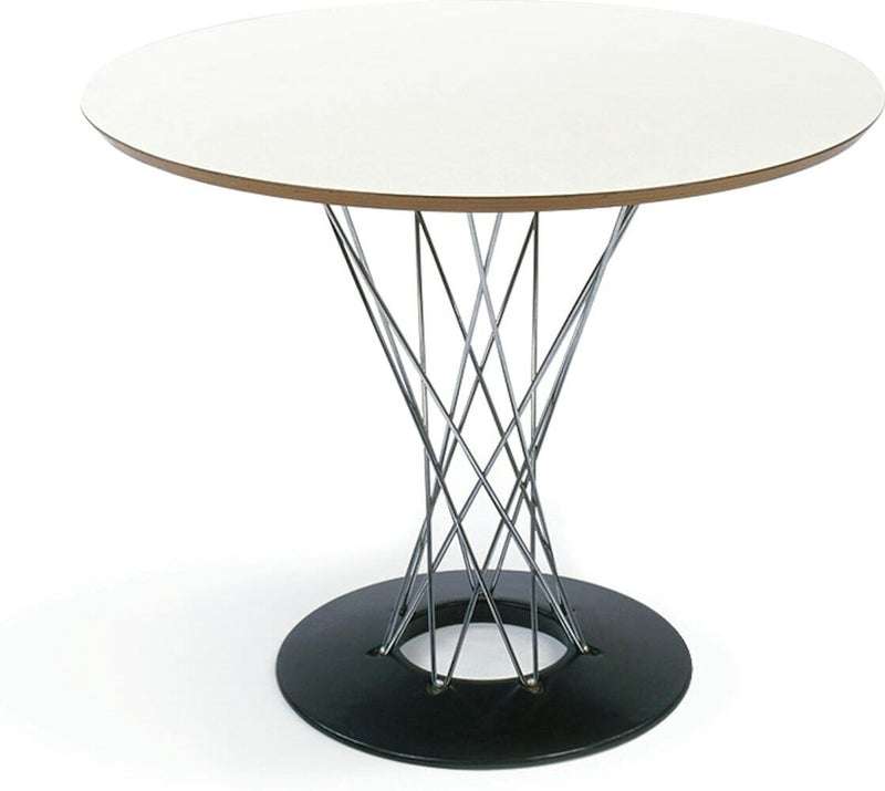 Noguchi Cyclone Dining Table Dining Tables Knoll White Laminate 36" diameter 