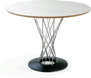 Noguchi Cyclone Dining Table Dining Tables Knoll White Laminate 42" diameter 