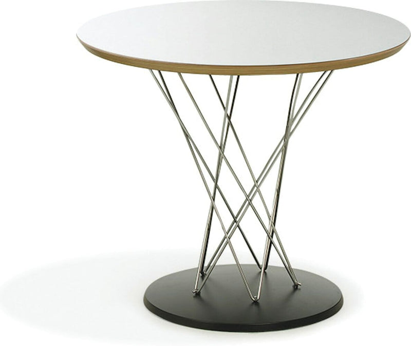 Noguchi Cyclone Side Table side/end table Knoll White laminate 