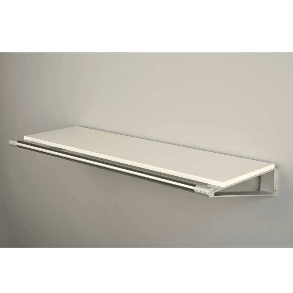 Knax Hat Shelf with Clothes Rack Accessories Loca Shelf 4 White color 