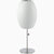 Nelson Cigar Lotus Table Lamp Table Lamps herman miller Brushed Nickel Base Finish 