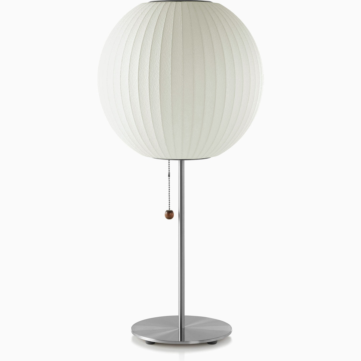 Nelson Ball Lotus Table Lamp Table Lamps herman miller Brushed Nickel 