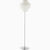 Nelson Pear Lotus Floor Lamp Floor Lamps herman miller Small Brushed Nickle 