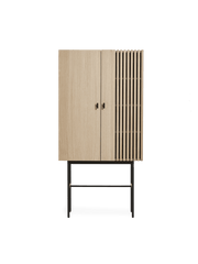 Array Highboard storage Woud White pigmented oak 