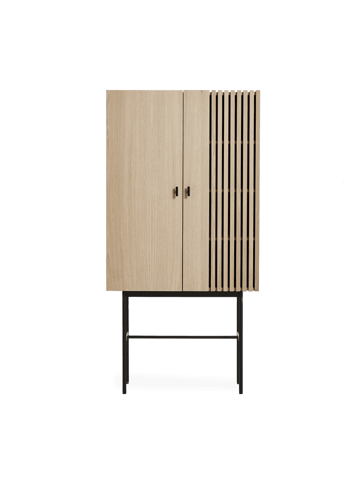 Array Highboard storage Woud White pigmented oak 