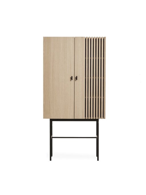 Array Highboard storage Woud White pigmented oak 