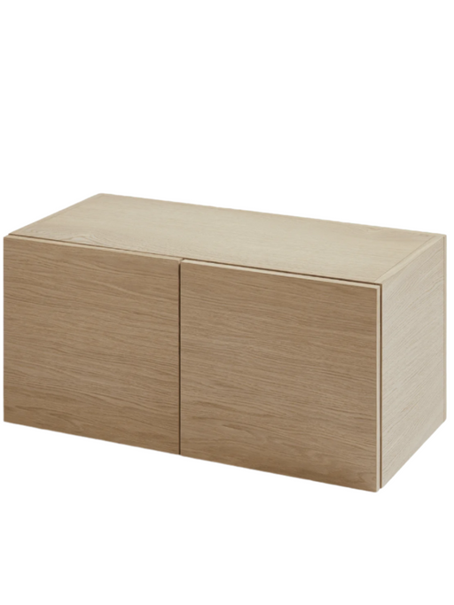 Elevate 2-Door Cabinet storage Woud White Pigmented Oak 