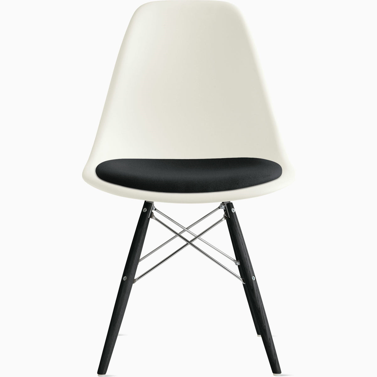 Eames Molded Dowel Base Side Chair with Seat Pad Side/Dining herman miller 
