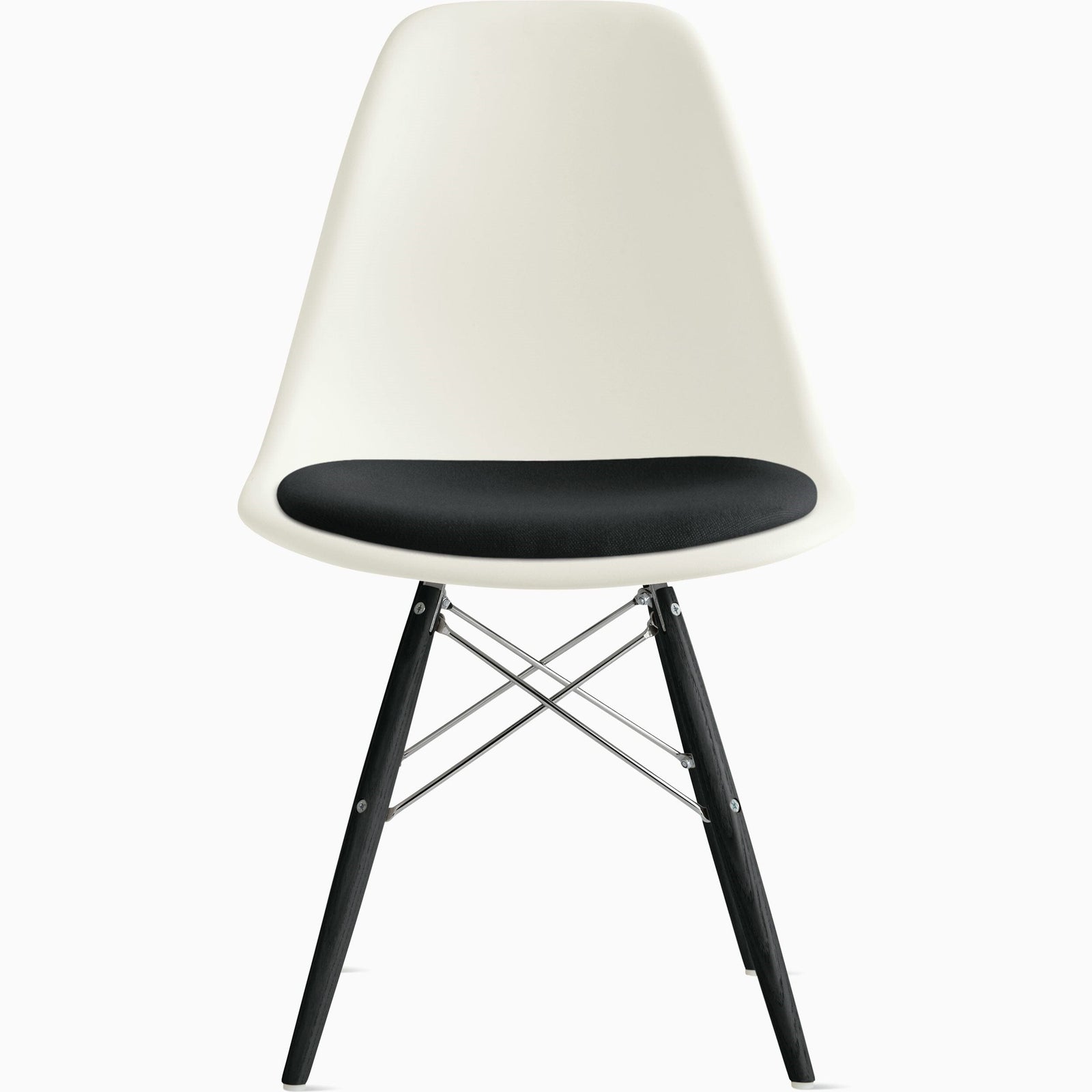 Eames Molded Dowel Base Side Chair with Seat Pad Side/Dining herman miller 