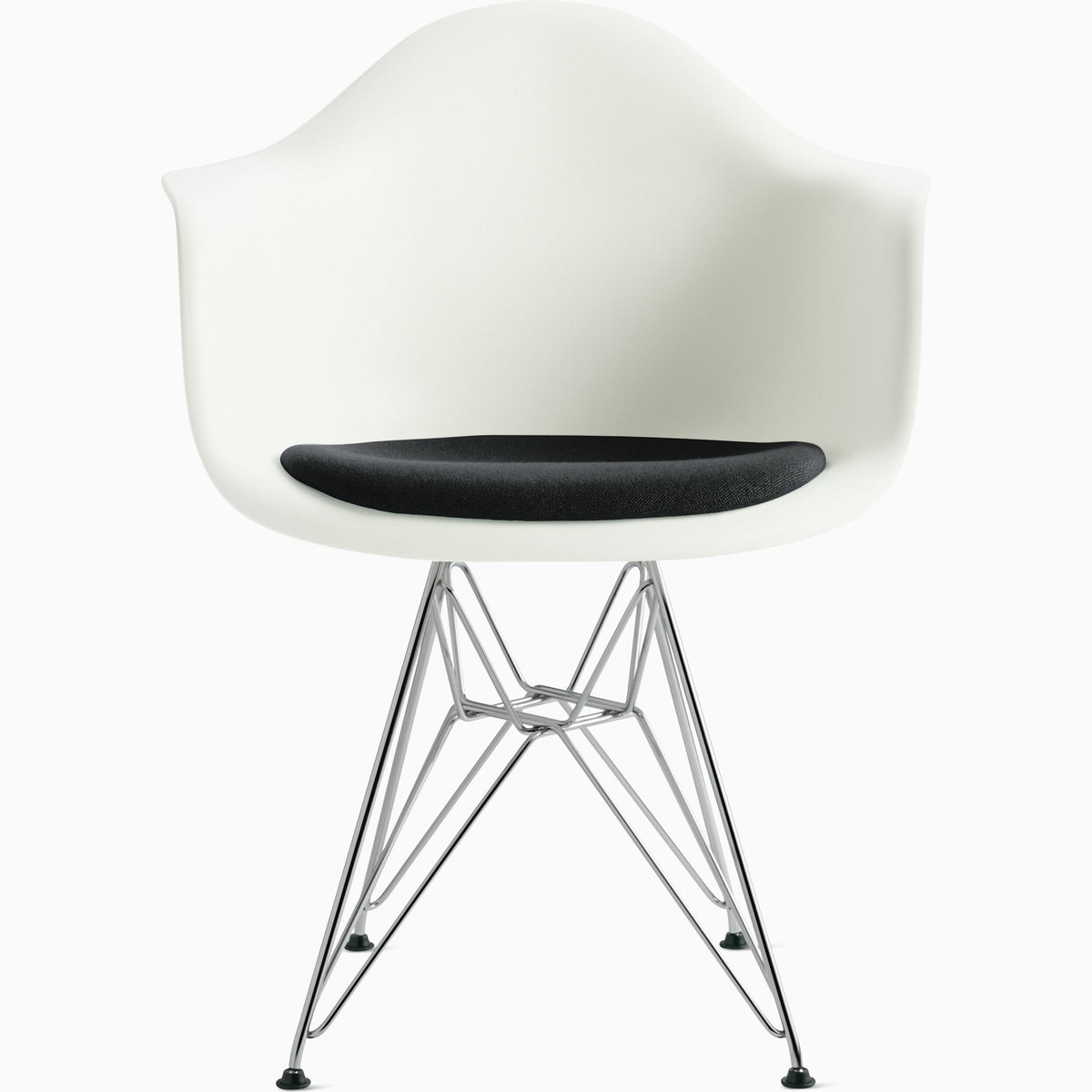 Eames Molded Wire Base Armchair With Seat Pad Armchair herman miller 