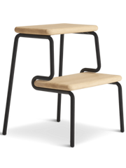 Slalom Step Stool counter stool Woud White Pigmented Oak 