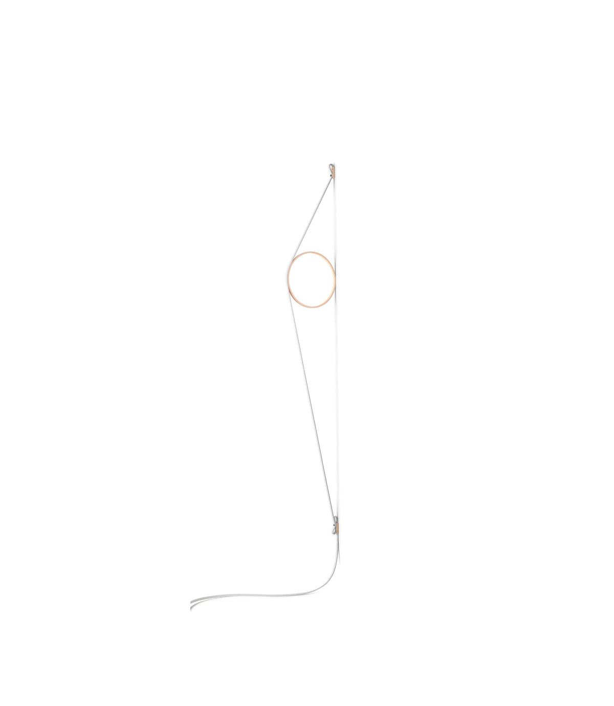 WireRing Wall Sconce Lamp Wall Sconce Flos White/Pink 