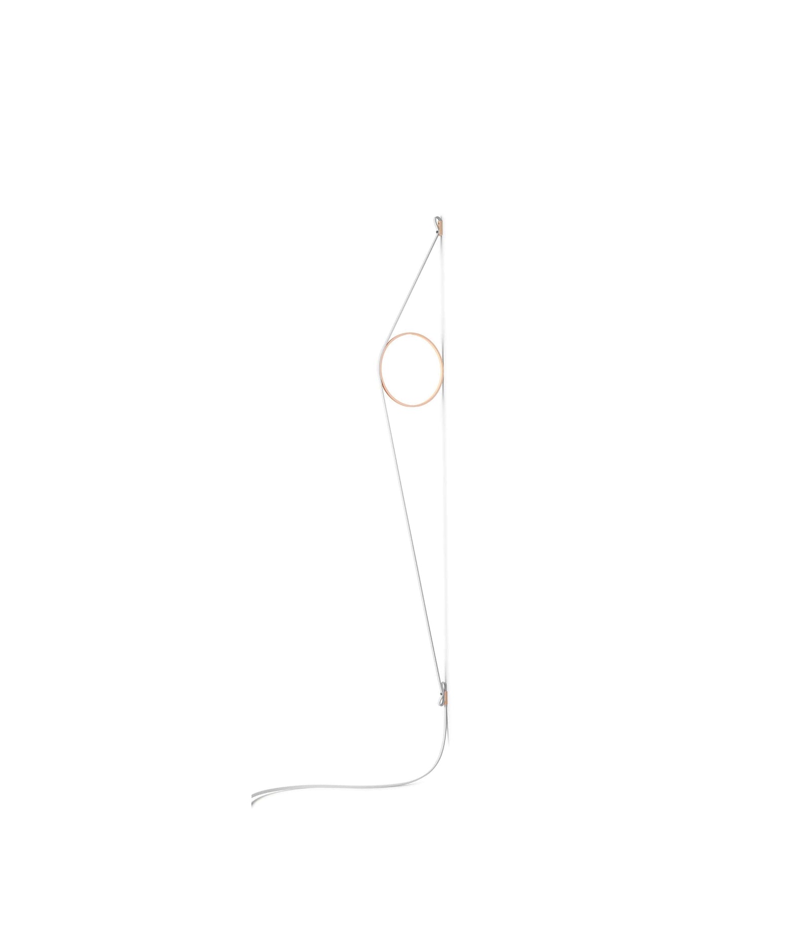 WireRing Wall Sconce Lamp Wall Sconce Flos White/Pink 