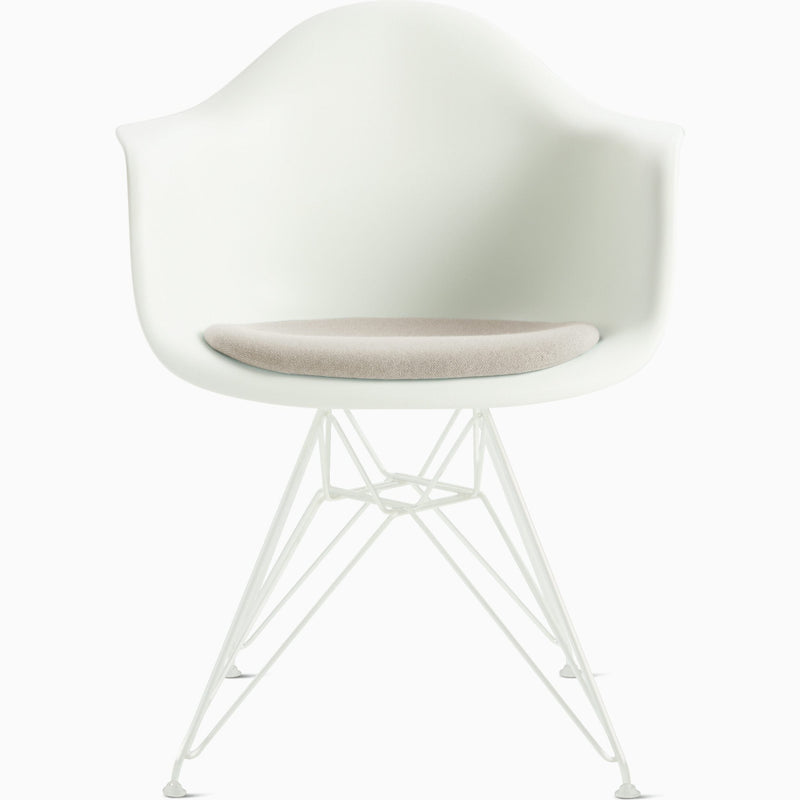 Eames Molded Wire Base Armchair With Seat Pad Armchair herman miller 