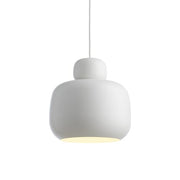 Stone Pendant Light hanging lamps Woud White Large 