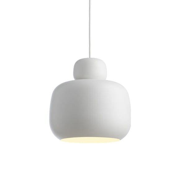 Stone Pendant Light hanging lamps Woud White Large 