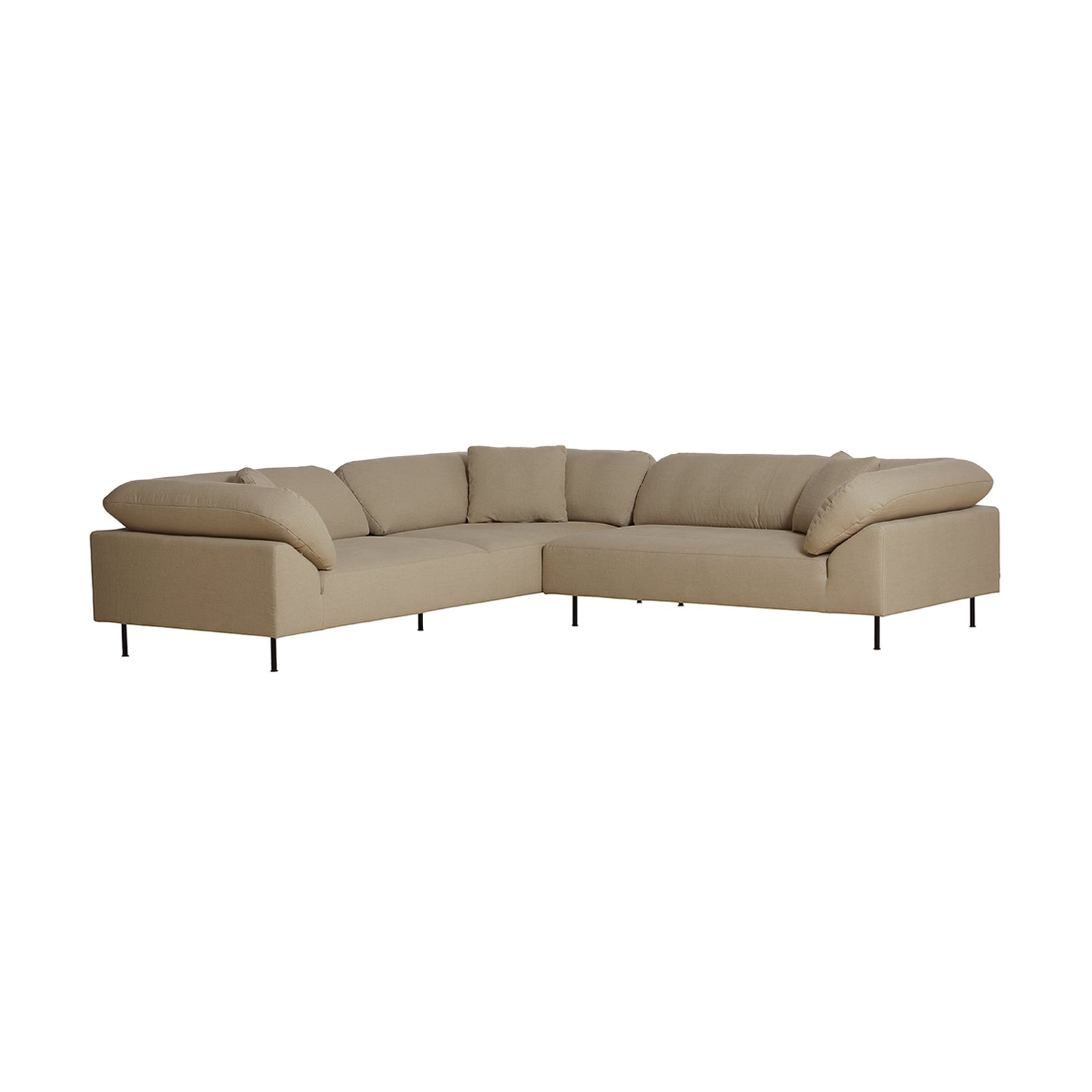 Collar Open End Sofa