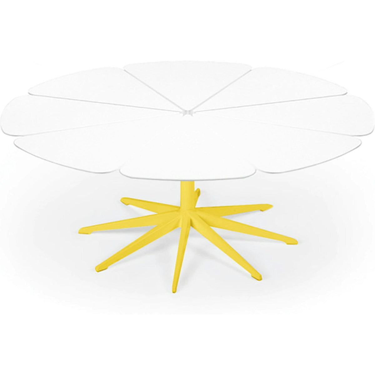 Richard Schultz Petal Coffee Table Coffee Tables Knoll White Petals Yellow 