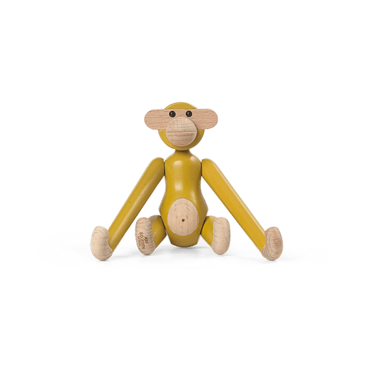 Kay Bojesen Monkey, Mini, Painted Beech (Vintage Yellow)