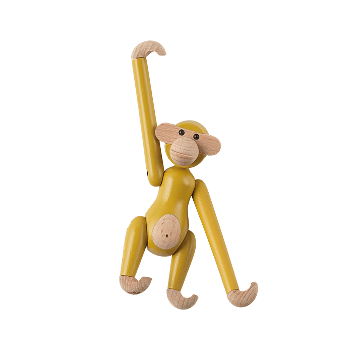 Kay Bojesen Monkey, Mini, Painted Beech, styled view