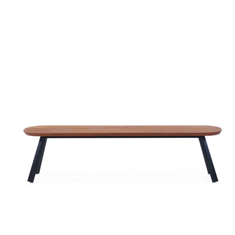 You and Me Bench Benches RS Barcelona 112.2 in Iroko Black 