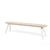 You And Me Bench - Indoor Benches RS Barcelona 47 in Oak White 