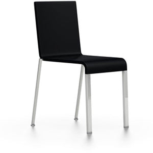 .03 Stacking Chair Side/Dining Vitra basic dark chrome + $25.00 glides for carpet