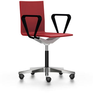 .04 Chair By Vitra task chair Vitra with armrests + $170.00 Bright Red Hard Caster (Wheels) For Carpet - No Brakes