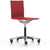 .04 Chair By Vitra task chair Vitra without armrests Bright Red Hard Caster (Wheels) For Carpet - No Brakes