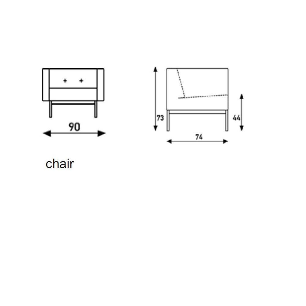 070 Chair With Arms lounge chair Artifort 