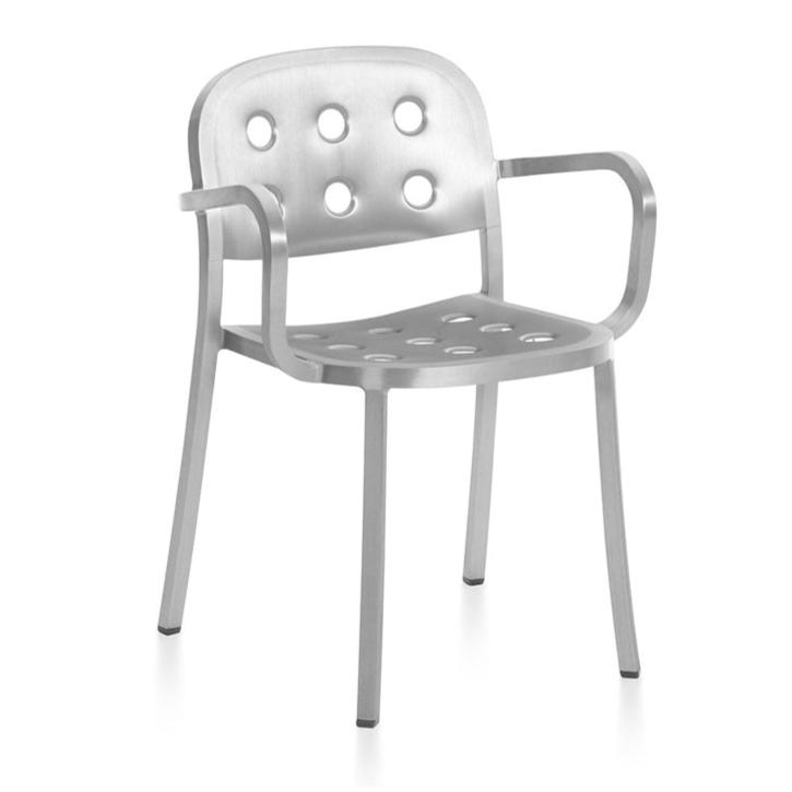 1 Inch Aluminum Armchair Armchair Emeco 