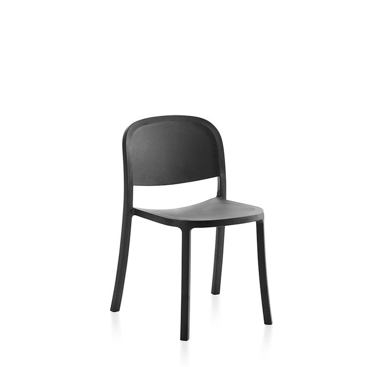 Emeco 1 Inch Reclaimed Stacking Chair Chairs Emeco Dark Grey 