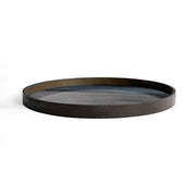 Graphite Organic Glass Tray Tray Ethnicraft 