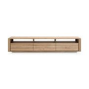 Oak Shadow TV Cupboard Home Theatre Ethnicraft 83" 