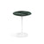 Saarinen Side Table - 16" Round side/end table Knoll White Verde Alpi marble, Shiny finish 