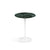 Saarinen Side Table - 16" Round side/end table Knoll White Verde Alpi marble, Satin finish 