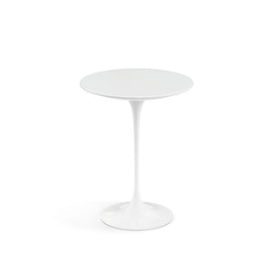 Saarinen Side Table - 16" Round side/end table Knoll White White Laminate 