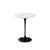 Saarinen Side Table - 16" Round side/end table Knoll Black Calacatta marble, Satin finish 