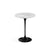 Saarinen Side Table - 16" Round side/end table Knoll Black Carrara marble, Shiny finish 