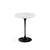 Saarinen Side Table - 16" Round side/end table Knoll Black Carrara marble, Satin finish 