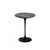 Saarinen Side Table - 16" Round side/end table Knoll Black Grigio Marquina marble, Shiny finish 