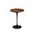 Saarinen Side Table - 16" Round side/end table Knoll Black Espresso marble, Shiny finish 