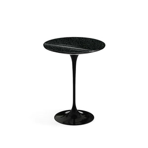 Saarinen Side Table - 16" Round side/end table Knoll Black Black Andes, Granite 