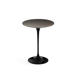 Saarinen Side Table - 16" Round side/end table Knoll Black Slate, Natural 